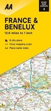 Cover: Road Map France & Benelux - Automobile Association