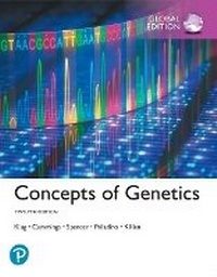 Abbildung von: Concepts of Genetics plus Pearson Modified MasteringGenetics with Pearson eText, Global Edition - Pearson Education Limited