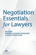 Abbildung von: Negotiation Essentials for Lawyers - American Bar Association