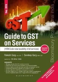 Cover: Guide to GST on Services (HSN Code wise taxability of all services) - Bloomsbury Publishing India Pvt Ltd