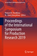 Cover: Proceedings of the International Symposium for Production Research 2019 - Springer