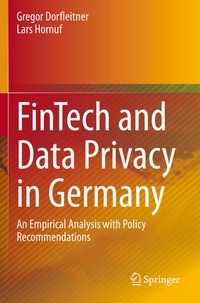 Enlarge image Cover: FinTech and Data Privacy in Germany - Springer