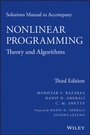 Cover: Solutions Manual to accompany Nonlinear Programming - Wiley