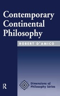 Cover: Contemporary Continental Philosophy - Routledge