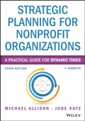 Cover: Strategic Planning for Nonprofit Organizations - Wiley