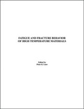 Cover: Fatigue and Fracture Behavior of High Temperature Materials - Wiley
