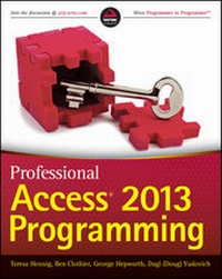 Enlarge image Cover: Professional Access 2013 Programming - Wrox