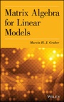 Cover: Matrix Algebra for Linear Models - Wiley