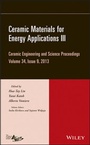 Cover: Ceramic Materials for Energy Applications III, Volume 34, Issue 9 - Wiley