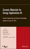 Cover: Ceramic Materials for Energy Applications III, Volume 34, Issue 9 - Wiley