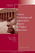 Cover: Positive Psychology and Appreciative Inquiry in Higher Education - Jossey-Bass