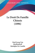 Bild: Le Droit De Famille Chinois (1896) - Kessinger Publishing