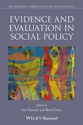 Cover: Evidence and Evaluation in Social Policy - Wiley-Blackwell