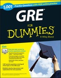 Cover: 1,001 GRE Practice Questions For Dummies (+ Free Online Practice) - Wiley