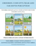 Cover: Preschooler Education Worksheets (Ordering concepts - Activity Books for Toddlers