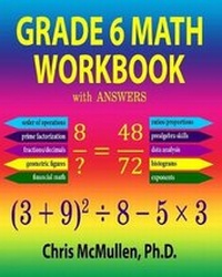 Enlarge image Cover: Grade 6 Math Workbook with Answers - Zishka Publishing