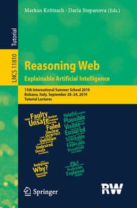 Abbildung von: Reasoning Web. Explainable Artificial Intelligence - Springer