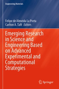 Enlarge image Cover: Emerging Research in Science and Engineering Based on Advanced Experimental and Computational Strategies - Springer
