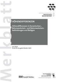 Abbildung von: Merkblatt Höhendifferenzen: 2019-08 - Rudolf Müller Verlag