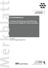 Abbildung von: Merkblatt Schwimmbadbau: 2019-08 - Rudolf Müller Verlag