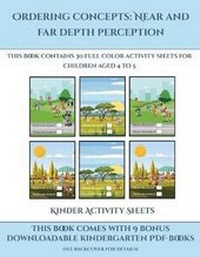 Enlarge image Cover: Kinder Activity Sheets (Ordering concepts near and far depth perception) - Activity Books for Toddlers