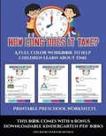 Cover: Printable Preschool Worksheets (How long does it take?) - Activity Books for Toddlers