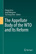 Abbildung von: The Appellate Body of the WTO and Its Reform - Springer