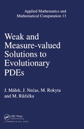 Cover: Weak and Measure-Valued Solutions to Evolutionary PDEs - Chapman & Hall/CRC