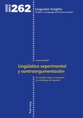 Cover: Ling&uuml;&iacute;stica experimental y contraargumentaci&oacute;n - Peter Lang Verlag