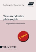 Cover: Transzendentalphilosophie. - new academic press