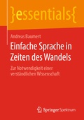 Cover: Einfache Sprache in Zeiten des Wandels - Springer Spektrum