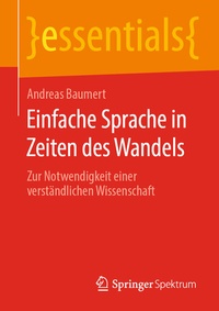 Abbildung von: Einfache Sprache in Zeiten des Wandels - Springer Spektrum