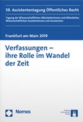 Cover: Verfassungen - ihre Rolle im Wandel der Zeit - Helbing & Lichtenhahn
