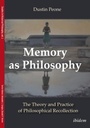 Cover: Memory as Philosophy - ibidem