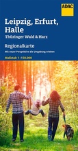 Cover: ADAC Regionalkarte 09 Leipzig, Erfurt, Halle 1:150.000 - ADAC Kartografie ein Imprint von MAIRDUMONT