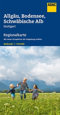 Abbildung von: ADAC Regionalkarte 15 Allgäu, Bodensee, Schwäbische Alb 1:150.000 - ADAC Kartografie ein Imprint von MAIRDUMONT