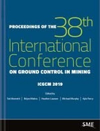 Abbildung von: Proceedings of the 38th International Conference on Ground Control in Mining - Society for Mining, Metallurgy, and Exploration