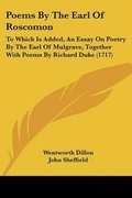 Cover: Poems By The Earl Of Roscomon - Kessinger Publishing