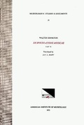 Cover: Msd 31 Walter Odington (Born Ca. 1278), de Speculatione Musicae, Part VI, Trans. by Jay A. Huff (See CSM 14) - American Institute of Musicology, Inc.
