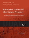 Cover: Kaiparowits Plateau and Glen Canyon Prehistory - University of Utah Press,U.S.