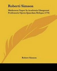 Enlarge image Cover: Roberti Simson - Kessinger Publishing