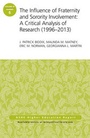 Cover: The Influence of Fraternity and Sorority Involvement - Jossey-Bass