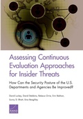 Cover: Assessing Continuous Evaluation Approaches for Insider Threats - RAND