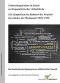 Cover: Erinnerungskultur in Zeiten rechtspopulistischer Tabubr&uuml;che - ecrivir-die textmacher