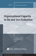 Cover: Organizational Capacity to Do and Use Evaluation - Wiley