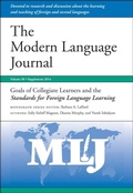 Cover: Goals of Collegiate Learners and the Standards for Foreign Language Learning - Wiley
