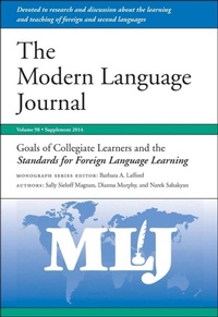 Enlarge image Cover: Goals of Collegiate Learners and the Standards for Foreign Language Learning - Wiley