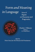 Cover: Form and Meaning in Language, Volume II - Papers on Discourse and Pragmatics - Centre for the Study of Language & Information