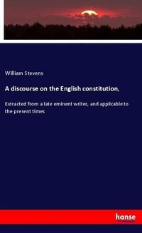 Enlarge image Cover: A discourse on the English constitution, - Hansebooks