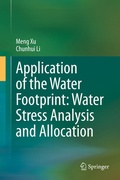 Cover: Application of the Water Footprint: Water Stress Analysis and Allocation - Springer